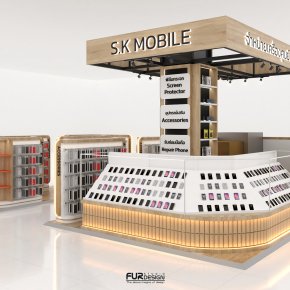 Design, manufacture and installation of stores: SK Mobile Shop (Robinson, Tak Province)